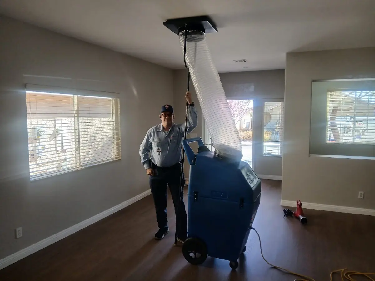 Professional Dryer Vent Cleaning work inside a Virginia home